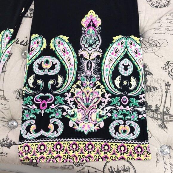 I.n.c. Printed Cropped Wide-Leg Pants - Picture 3 of 4